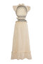 Siedres x Trendyolmilla Ekru Brode Maxi Dokuma Elbise TWOSS26EL00510 - 9