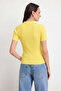 Sarı More Sustainable Basic Polo Yaka Triko Bluz TWOSS26BZ00505 - 4