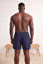 Navy Blue Men's Large Size Swim Shorts Tmnss26Kd00001 - 3