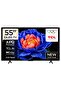 55T6D 55 İnç 4K UHD Uydu Alıcılı Google Smart QLED TV