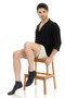 Bamboo Men's Seamless Premium Booties Navy Blue Socks Set of 6. - 3