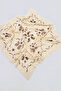 Ekru Desenli 70*70 cm Kadın Şal TAKSS26SL00001 - 5