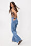 Mavi Desenli Yüksek Bel Comfort Flare Jeans TWOSS26JE00281 - 6