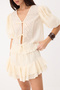 White Embroidered Woven Blouse Twoss26Bz00570 - 2