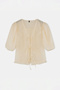 White Embroidered Woven Blouse Twoss26Bz00570 - 4