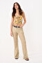 Green Lace Lined Trousers Twoss26Pl00108