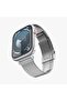 Apple Watch 49/46mm Ultra 4/3/2/1 / Seri 12/11/10 Uyumlu Kordon Band Sleek Link Silver - AMP07224 - 3