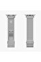 Apple Watch 49/46mm Ultra 4/3/2/1 / Seri 12/11/10 Uyumlu Kordon Band Sleek Link Silver - AMP07224 - 7