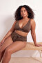 Mink Non-Shedding Glitter Quality V-Neck Large Size Bikini Top Tbbss26Ct00012 - 2
