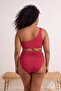 Burgundy Chlorine&Water Resistant Long Lasting Lycra ®   Xtra Life Large Size Bikini Bottom Tbbss26Cr00022 - 3