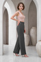 Ds Mira Smoked Pocketed, Lycra Waistband, Velcro and Comfortable Cut, Wide Leg, Single Pleated Palazzo Pants - 2