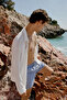 Açık Mavi Basic Standart Boy Deniz Şortu TMNSS20DS0023