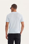 Men's Light Blue Crew Neck Knitwear Regular Fit T-Shirt A41Y5074 - 4