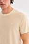 Men's Beige Crew Neck Knitwear Regular Fit T-Shirt A41Y5074 - 2