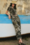 Kahverengi Çiçek Desenli Culotte Pantolon TWOSS26PL00109