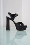 Black 14 cm Heeled Running Guaranteed Women's Evening Dress Shoes Big and Small Size Heeled Shoes - 5