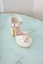 Running Guaranteed Pearl Heeled Platform Evening Dress Shoes Large and Small Size Heeled Shoes - 5