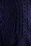 Lacivert Yandan Kurdele/Fiyonk Bağlama Detaylı Crop Triko Süveter TWOAW22SV0058 - 5