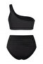 Black Chlorine & Water Resistant Long Lasting Lycra ®   Xtra Life Large Size Bikini Bottom Tbbss26Cr00022 - 8