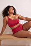 Burgundy Chlorine&Water Resistant Long Lasting Lycra ®   Xtra Life Large Size Bikini Bottom Tbbss26Cr00022 - 2