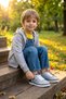 Kids Ds Cool White Green Children's Sneaker Casual Sports Shoes - 4