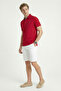 Simeon Burgundy 100% Cotton Polo T-Shirt - 2