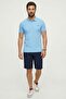 Cayman Blue 100% Gazeli Aegean Cotton Polo T-Shirt - 6