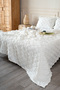 Sitra Cream Double Tassel Dowry Bedspread 230X250 2 Pillows 50X70 5031 - 5