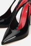 Women's black pointed toe patent leather high heel elegant shoes - 4