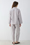 Gri Kruvaze Bluz Pantolon Takım TWOSS26AU00256 - 3
