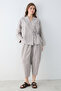 Gri Kruvaze Bluz Pantolon Takım TWOSS26AU00256