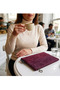 Women's Portfolio & Clutch Bag Claret Red - 4
