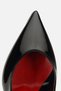 Women's black pointed toe patent leather high heel elegant shoes - 5