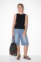 Siyah Eteği Çan İnce Kumaş Örme Stretch Bluz TDRSS26BZ00015 - 2