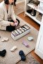 Set of 4 11-Compartment Drawer Accordion Organizer for Socks and Underwear Organizer m 40X16X12 cm - 2