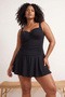 Black Strap Plus Size Dress Swimsuit Tbbss25Am00022 - 4