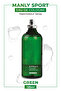 Manly Eau De Cologne Men Green 125 ml