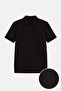Black Regular/Normal Cut Textured Polo Neck T-Shirt Tmnss26Po00049 - 4