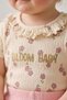 Baby Girl Knitted Muslin Bandana Tights Summer 3-Piece Set Pink - 4