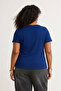 Çok Renkli 2'li Paket Basic Örme Büyük Beden T-Shirt TBBSS22TS0705 - 7
