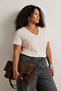 Çok Renkli 2'li Paket Basic Örme Büyük Beden T-Shirt TBBSS22TS0705 - 4