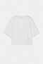 Wardrobe Essentials-Ekru Geniş Kalıp Yarasa Kol %100 Pamuk Örme Büyük Beden T-Shirt TBBSS26BF00061 - 5