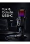 Diyez Black Rgb مؤشر الصوت ميكروفون اللاعب ميكروفون المذيع ميكروفون Youtuber - 6