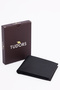 Black Textured Card Wallet with Money Compartment for Men - 6