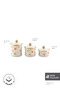 Pink Love Enamel 3-Piece Jar Set with Heart Detail - 2