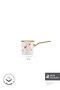 Pink Love Heart Detail Enamel Midi Length Pot 50 ml - 2