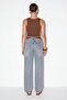 Mavi Kemer Detaylı Wide Leg Geniş Paça Jeans TDRSS26PL00039 - 4
