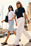 Beyaz-Siyah 2'li Paket %100 Pamuk Basic Dik Yaka Örme T-Shirt TWOSS20TS1500 - 2