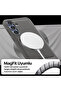 Rugged Armor MagFit for Galaxy S25 PLUS case [MagSafe compatible] - Marble Gray - 4