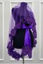 Purple Vip Luxury Bridal Veil Set, Appliqued Henna Night Veil Cover 6 Piece Set - 6